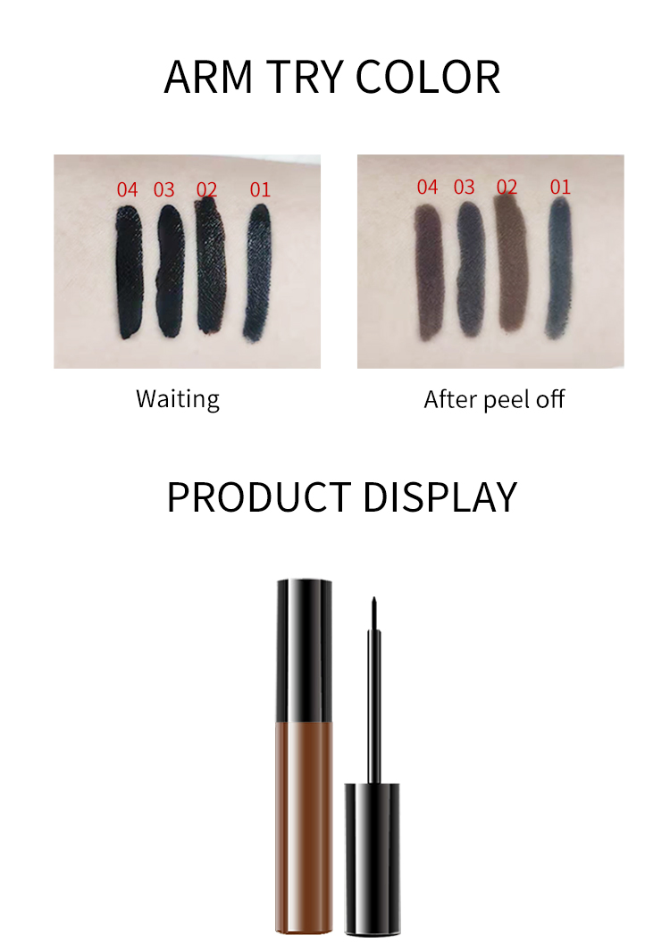 Natural Black Brown Eyebrow Tint Gel Makeup Eye Brow Enhancers Henna