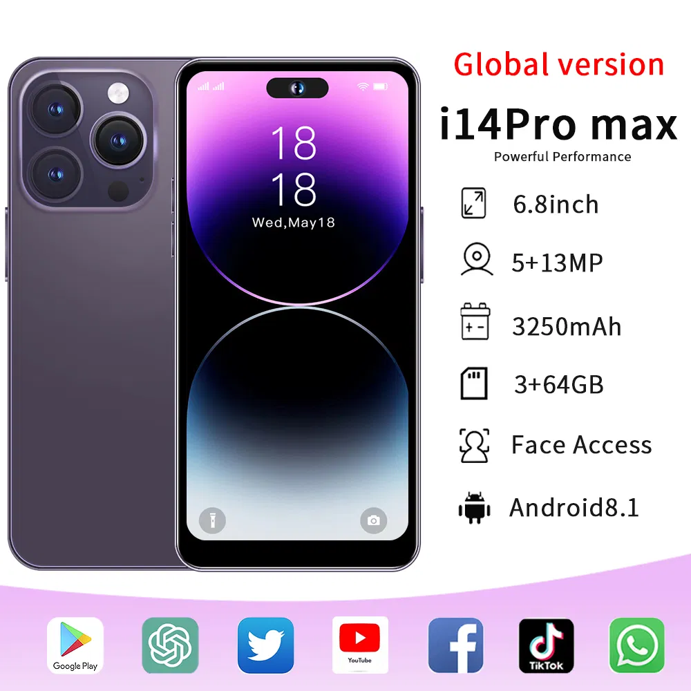 I14promax ODM/OEM Factory Over 20 Years 4+128GB, 8+256GB Real Specification Smart Phone