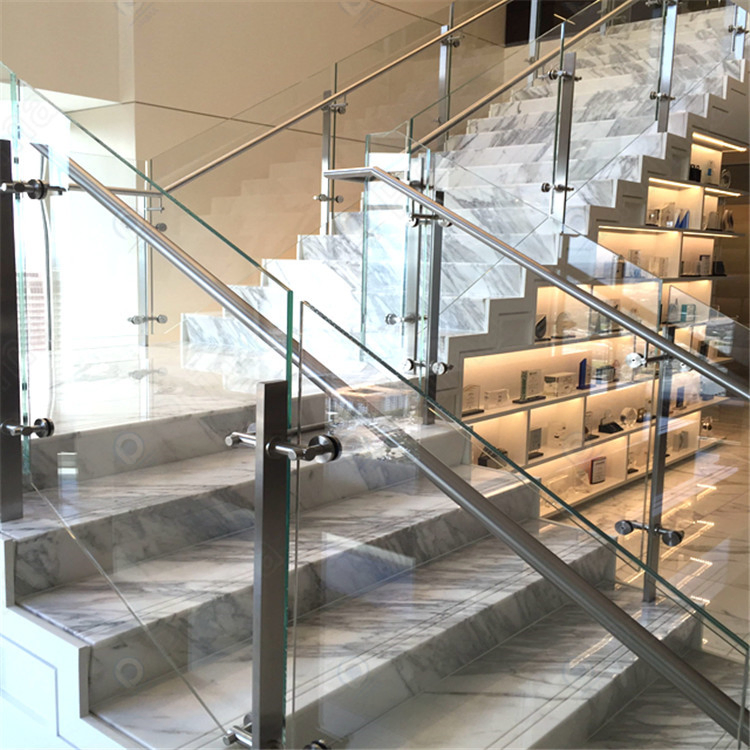 Hot Sale Balustrades Good Quality Outdoor Balcony Railing Stainless Steel Handrail Post Metal Glass Railing