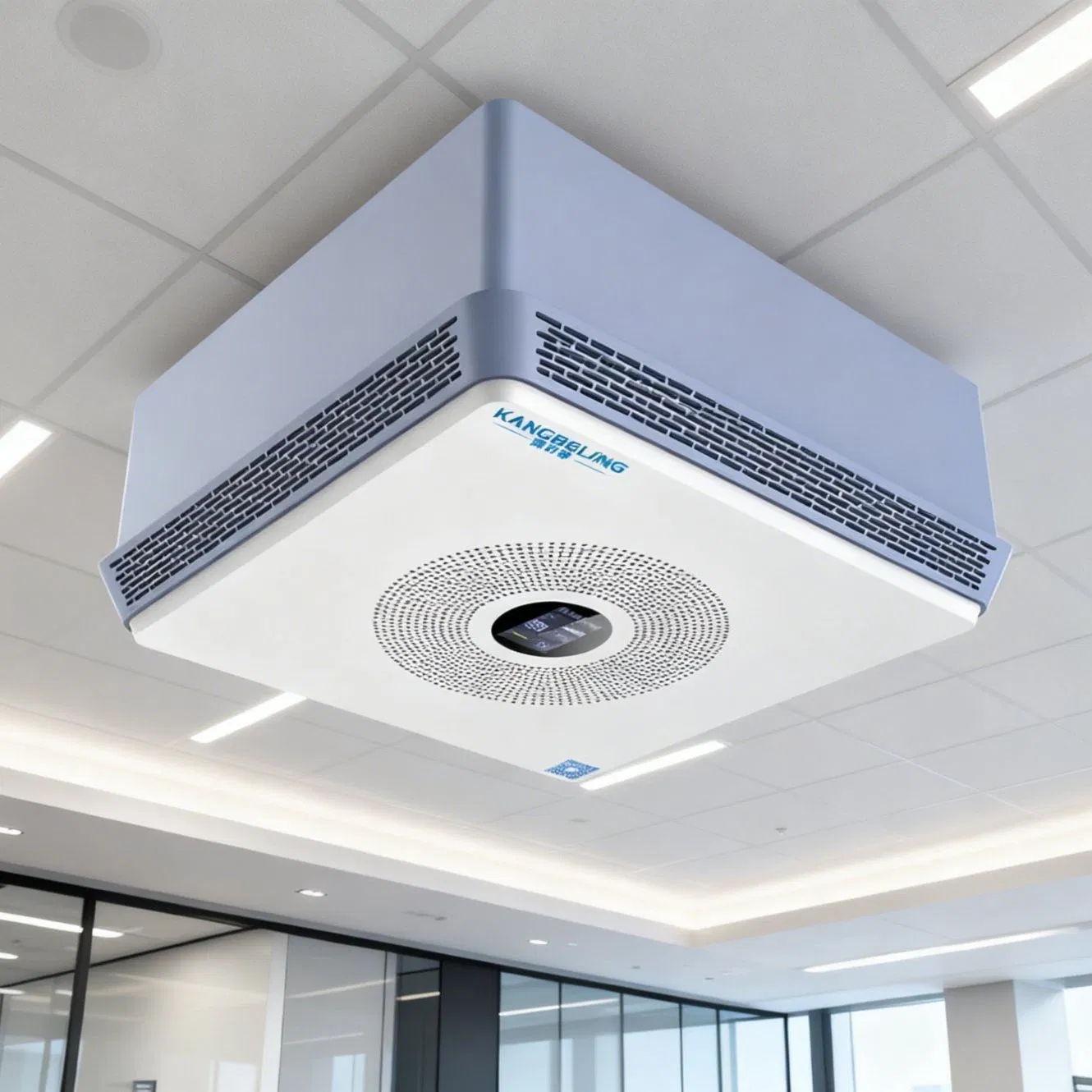 OEM ODM Ceiling-Mounted Plasma Air Purifier, Smart Air Sterilizer with HEPA Filter, Energy-Saving, Eco-Friendly, Air Purification System, Kj-501t1