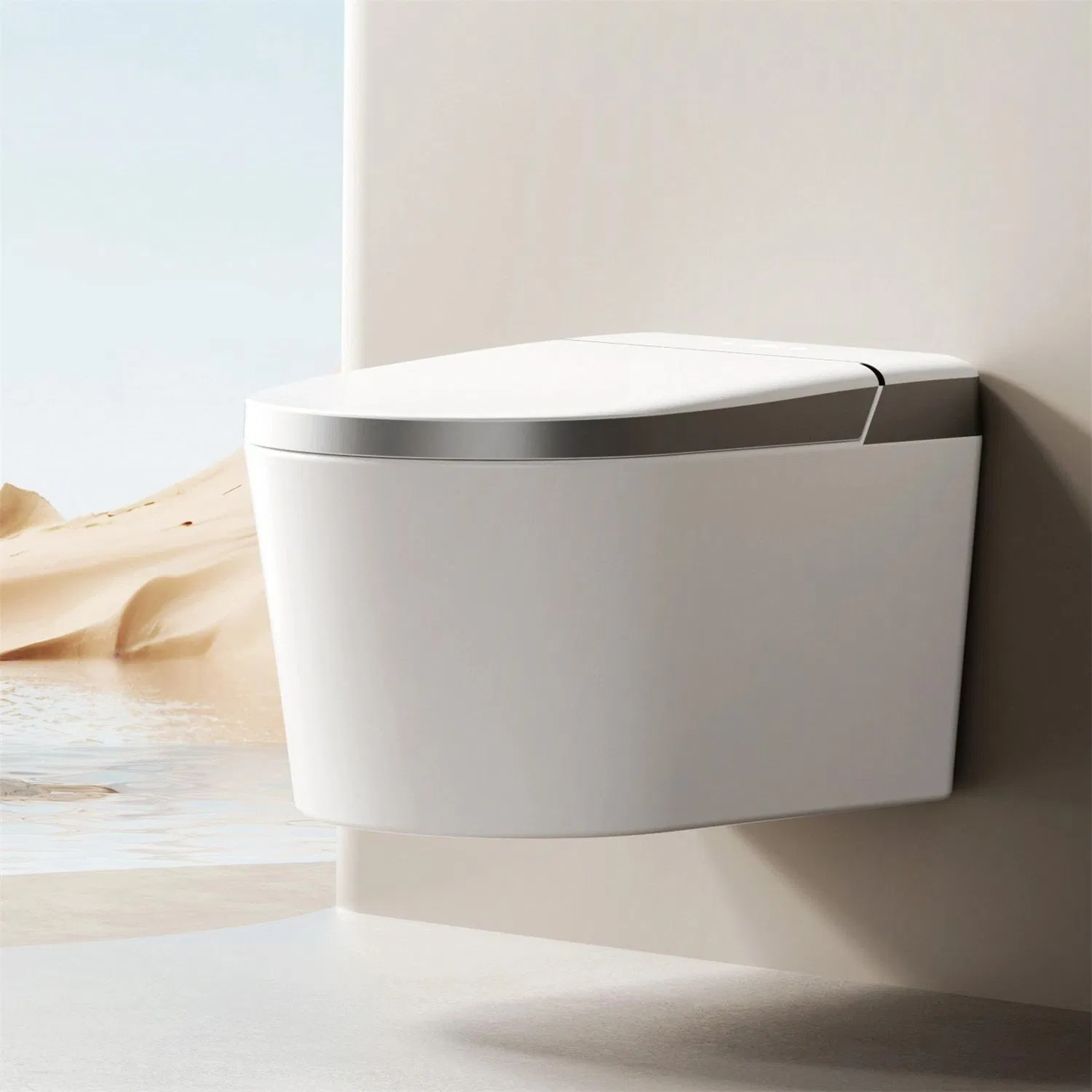 L9 Bathroom Luxury Free Shipping Watermark Modern Rimless Intelligent Smart Wall Mounted Toilet