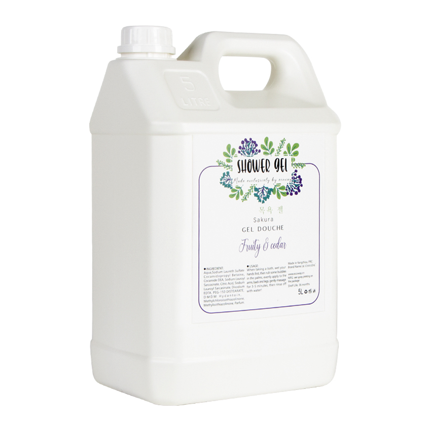 Bar-5L-H Shower Gel 5L Bulk Hotel Amenities Set Shampoo, Conditioner, Body Wash & Lotion