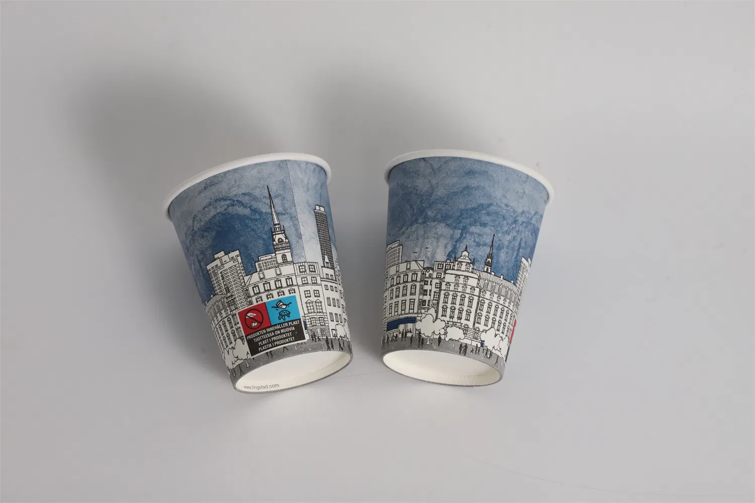 Бумажные стаканчики 8oz с логотипом для вендинга