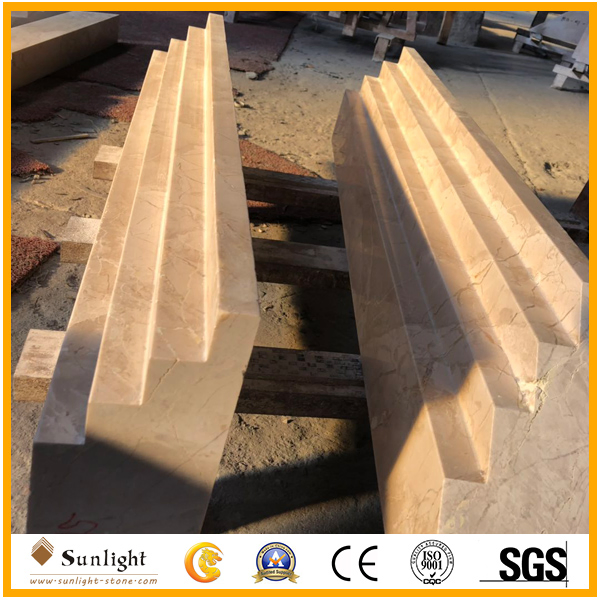 Natural Polished Rosa Red Marble Stone Fabrication Interior Border