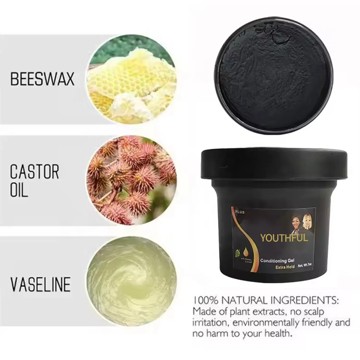 New Formula Olive Oil Extract Shine Jam Hair Styling Mud