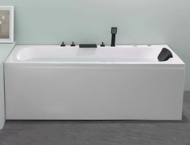 Acrylic Vortex Seamless Integrated Constant Temperature Heating Surfing Massage Bathtub Heating Independent Bathtub Tub