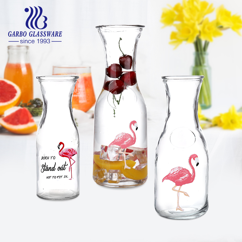 Customized High Quality Garbo Decal Glass Oil Bottles 250ml Can for Kitchenware and Tableware
