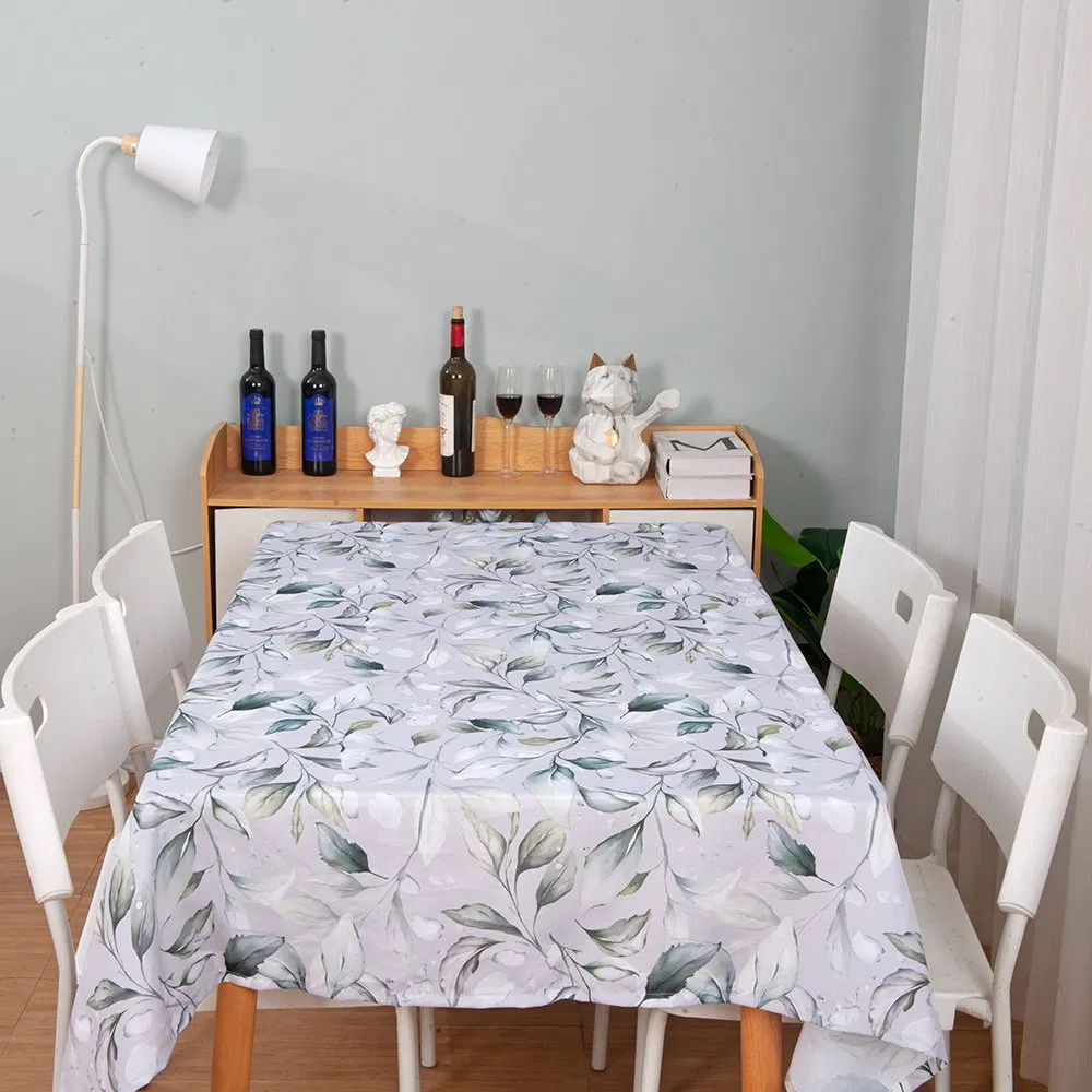 Modern Durable Wholesale Custom Linen Blue Floral Printed Cloth Napkins Table Linens