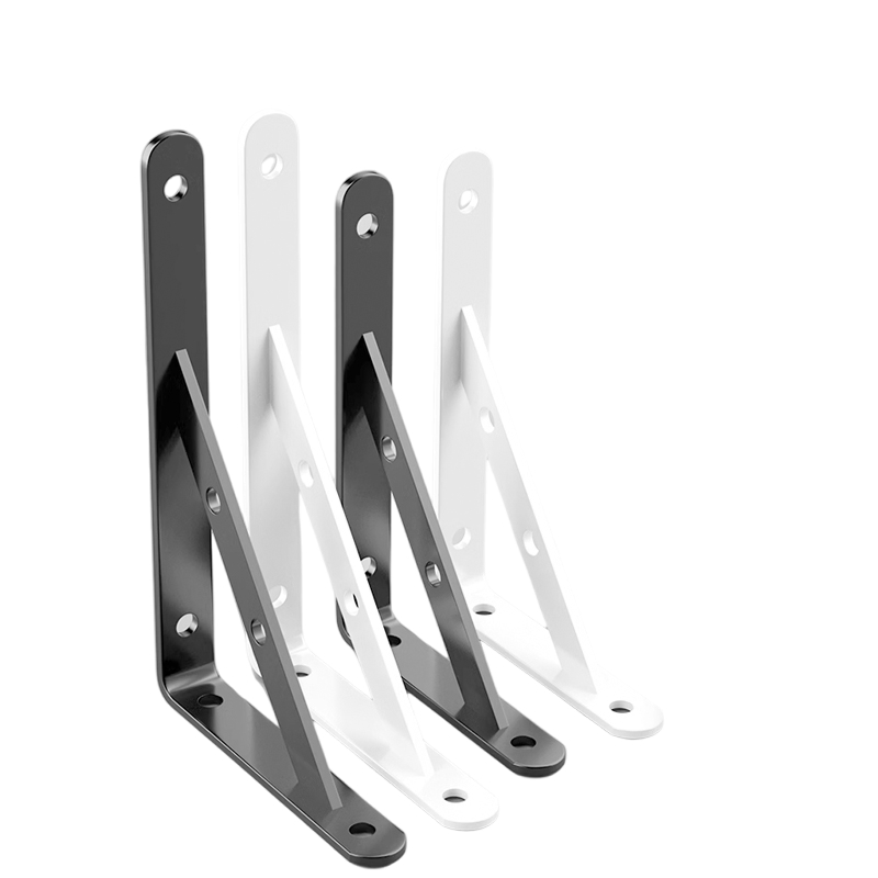Painting Black Color Galvanized Wall Mounting Steel Metal Bracket Hardware