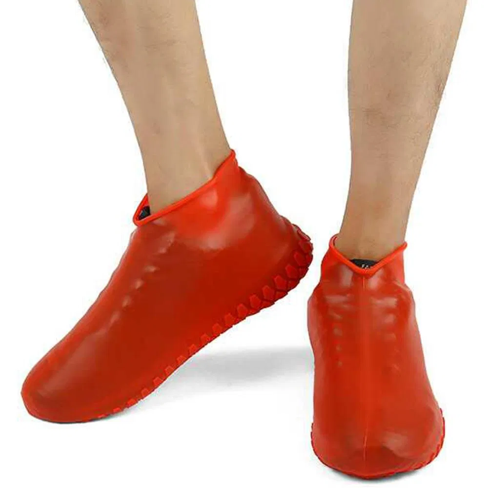 30% off OEM/CE Certification Rain Coat Silicone Shoe Cover Durable Waterproof Outdoor Anti-Slip Reusable Rubber Waterproof Shoe Cover