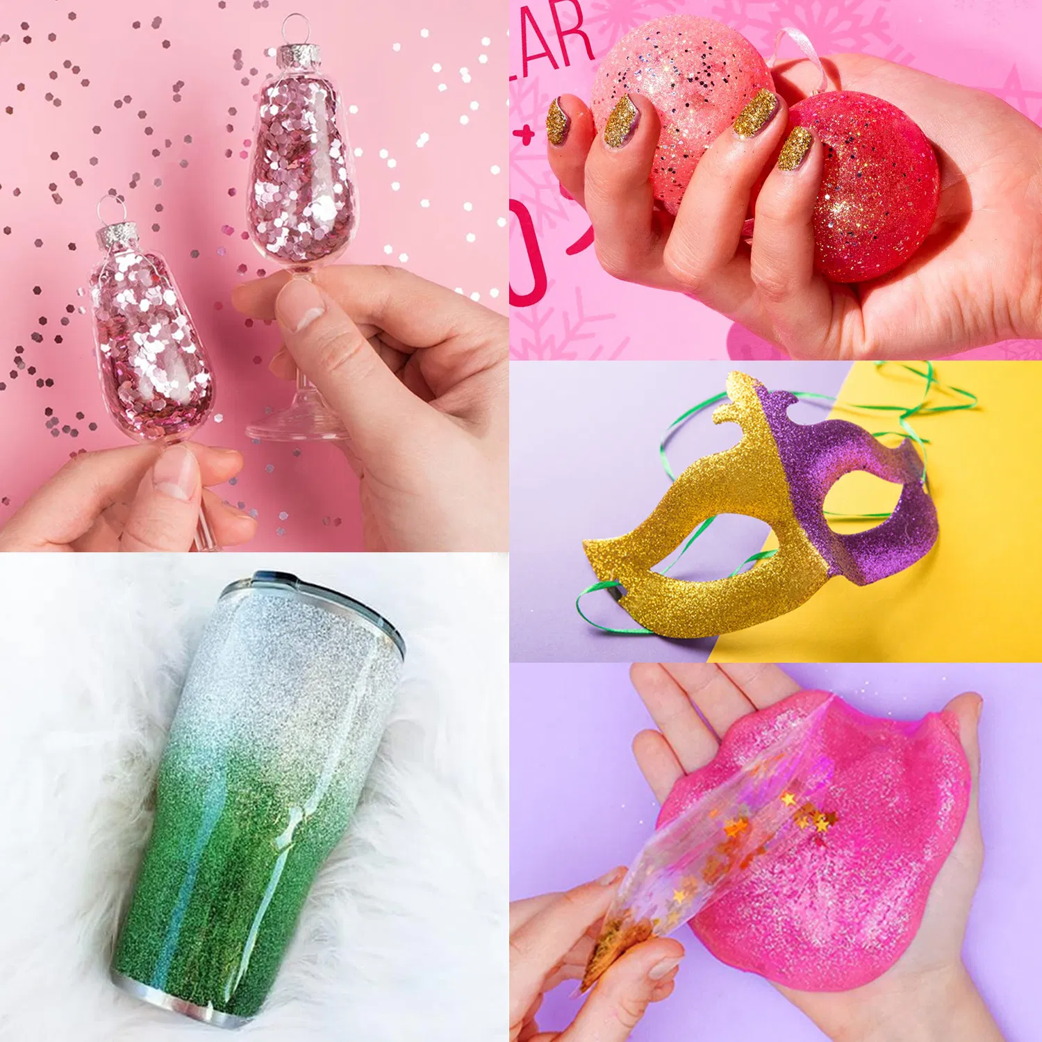 Ultra Sparkle Loose Glitter Powder for Makeup and Nails