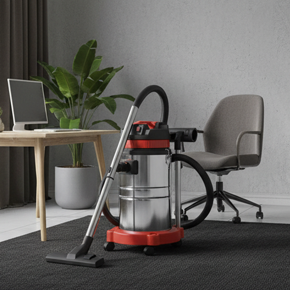 Trolley Type Electric Workshop Vacuum Cleaner 1500W 35L for Furniture Manufacturing