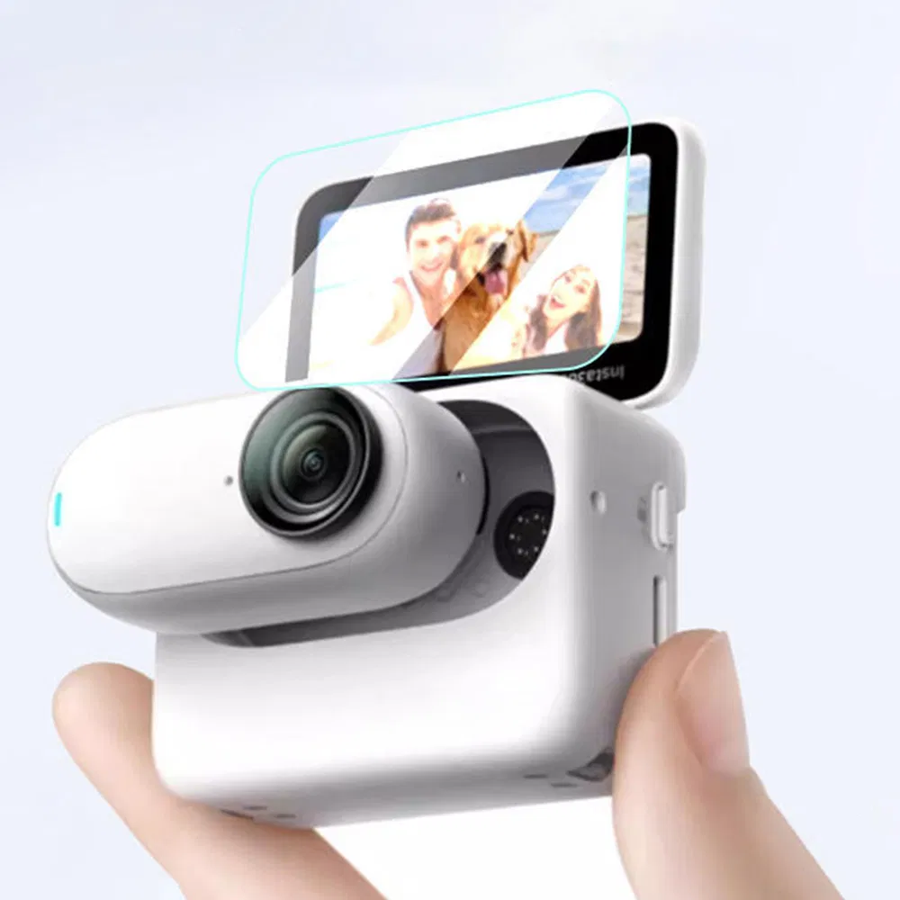 for Insta360 Go 3 Camera Tempered Glass Screen Film + Lens Film Anti-Scratch Screen Lens Protector Set
