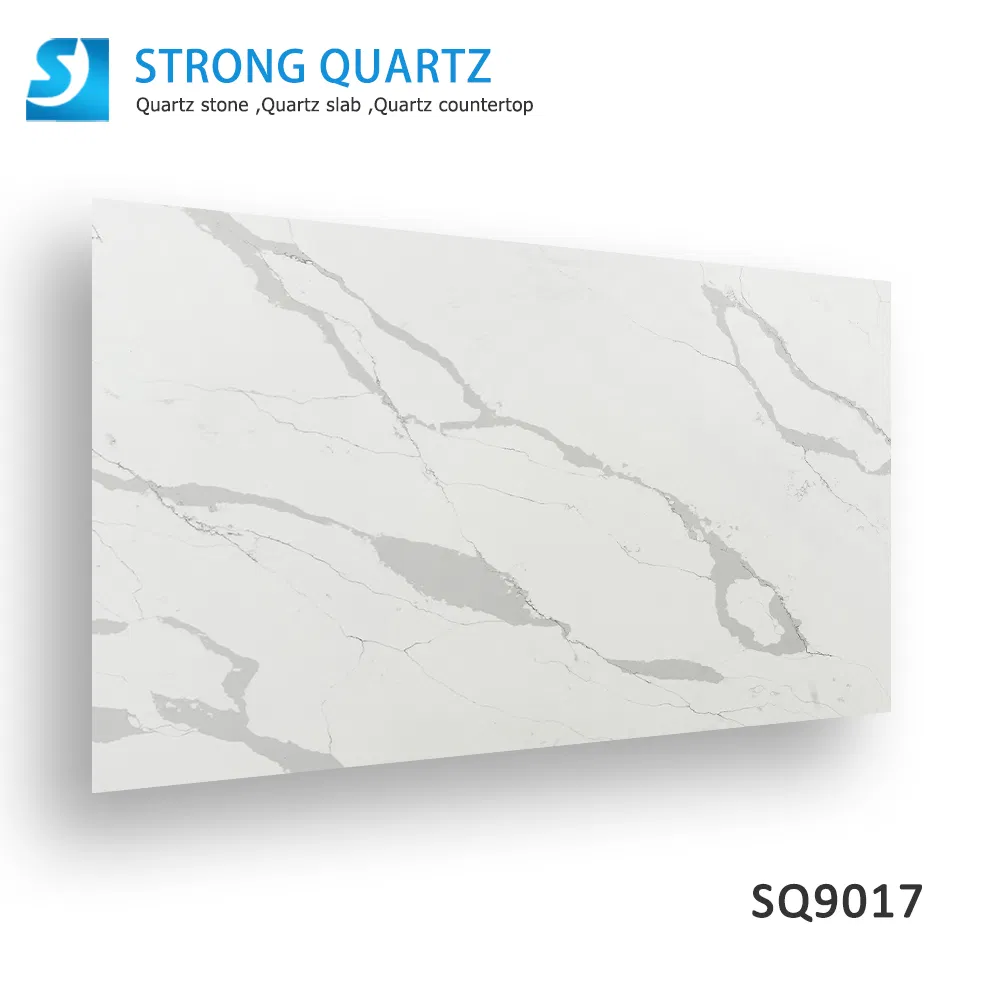 Calacatta White Artificial Non Silica Quartz Stone for Countertop/Benchtop Porject Cost Effective