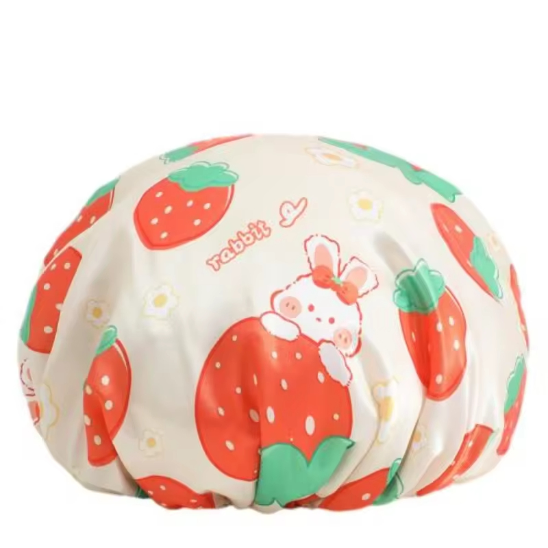 Best Sale Multicolored Waterproof Shower Hat Multifunctional Silky Smooth Lightweight Shower Cap
