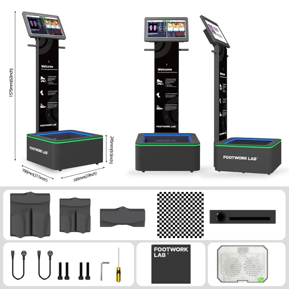 Customize Foot Pressure Measurement Orthotics Insoles Making Machine Foot Laser Scanner