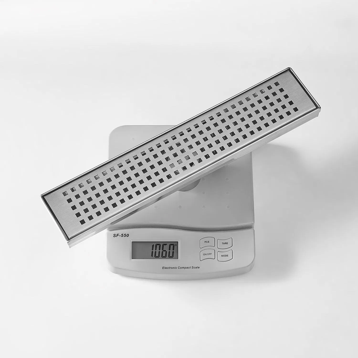 Channel Drain Removable Grate Strainer Shower Floor Drain Gold Bathroom Square Brass Floor Drain