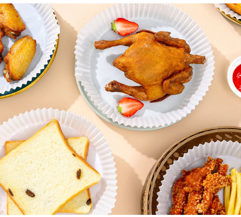 Oil Proof Kitchen Silicone Coated Baking Air Fryer Paper Liner