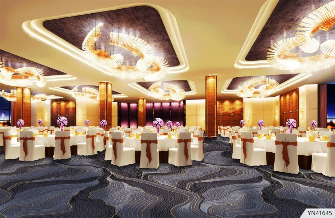 Factory Price 1200g Nylon Anti-Fire Hotel Wall to Wall Carpet for Banquet