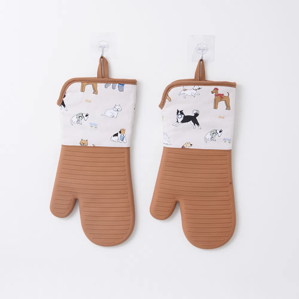 Premium Heat Resistant Silicone Oven Mitts for Safe Cooking
