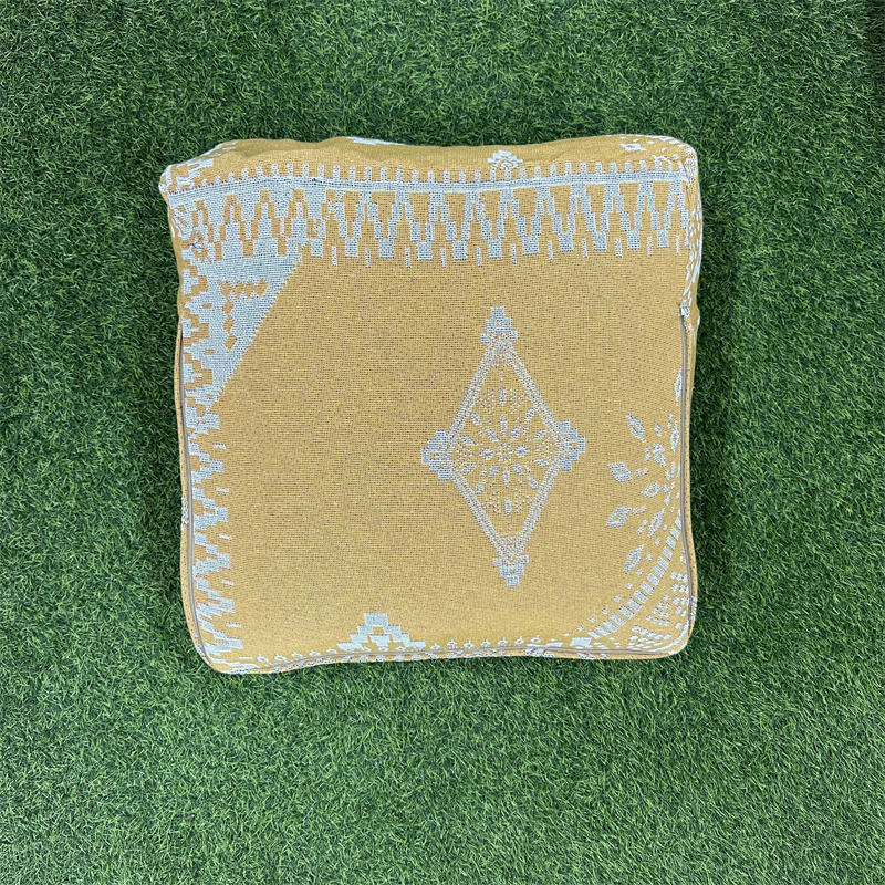 Low MOQ 100%Cotton Floor Seating Cushion 55*55+15cm Custom Tapestry Seat Cushions Throw Pillows for Home Decor