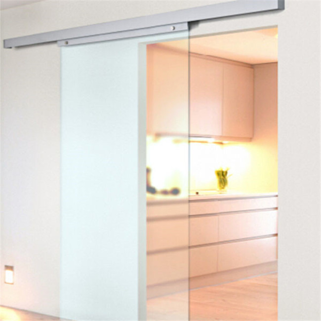 Elegant Barn Door Tracks / Glass Sliding Door System Glass Sliding Door