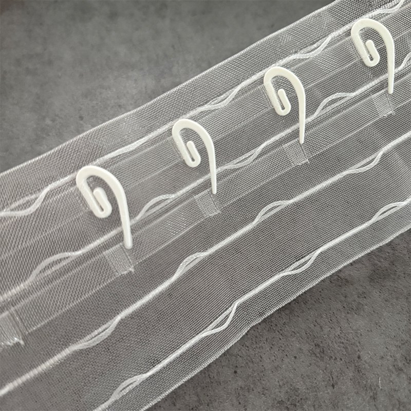 Manufacture High Quality Transparent Ripple Fold Curtain Tape