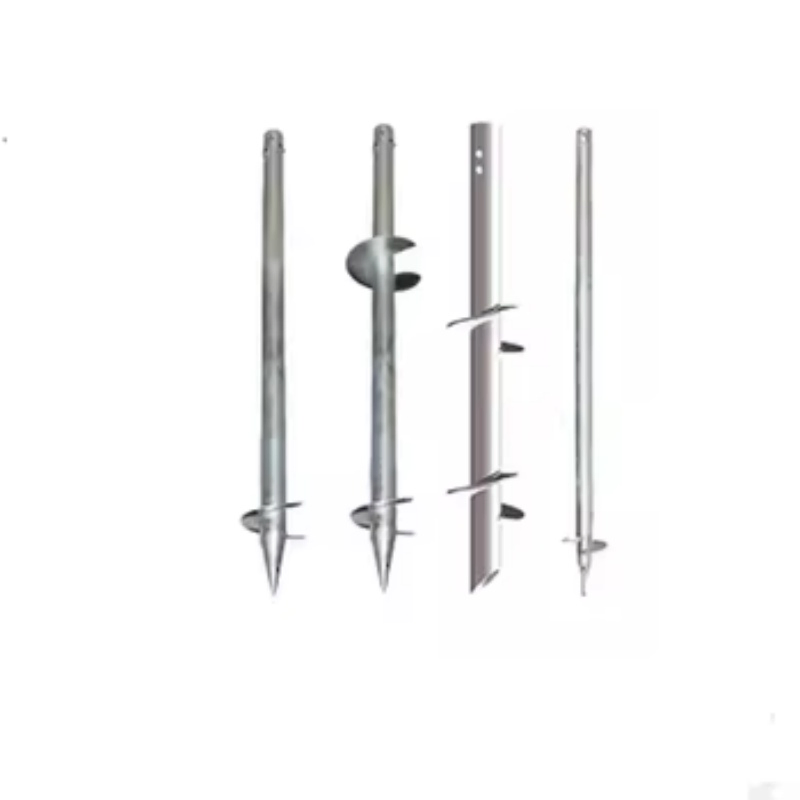 Custom Adjustable Spiral Ground Screw for Solar Racking System