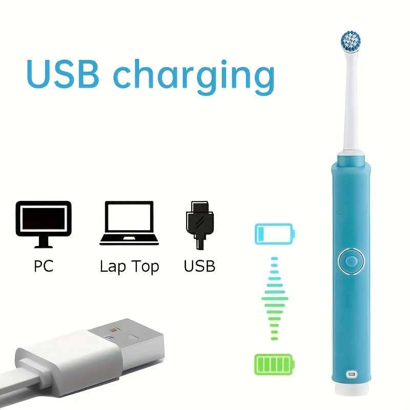 Portable Adult High Frequency Battery Operated Electric Sonic Toothbrush
