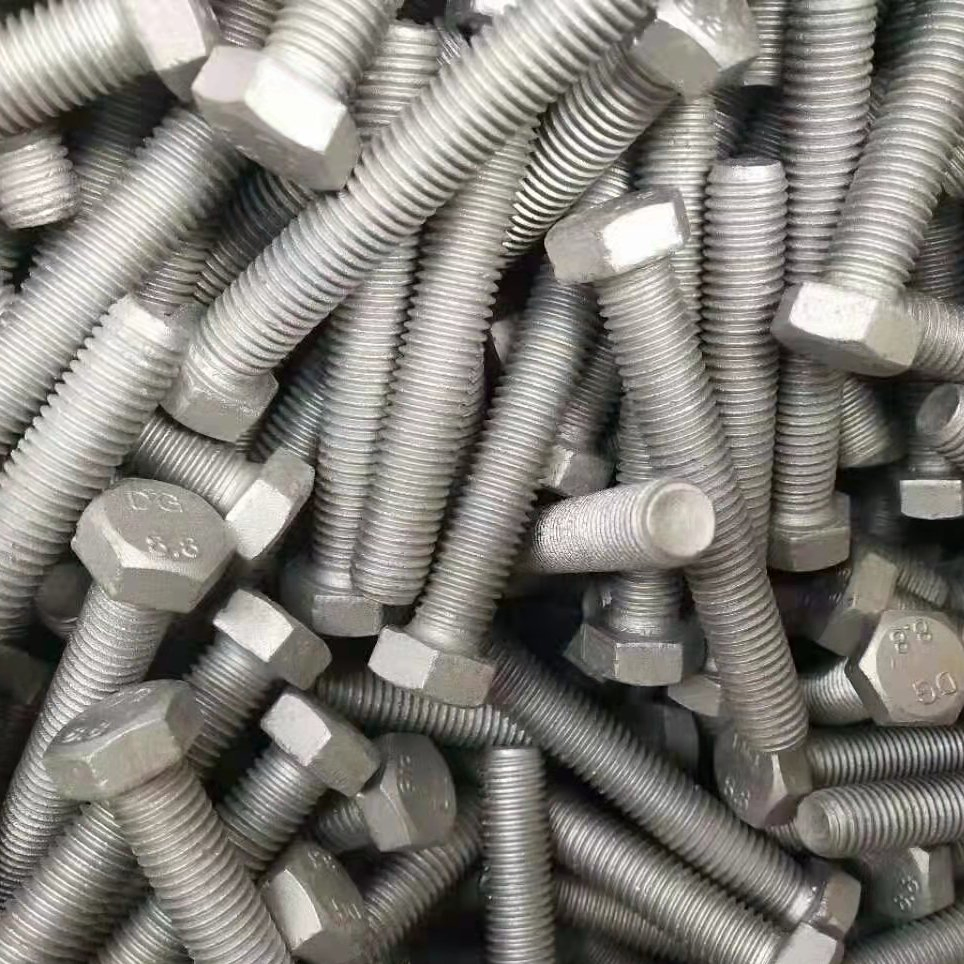 Grade 4.8 8.8 10.9 Hot DIP Galvanized Black Steel Anchor Hex Head Bolt