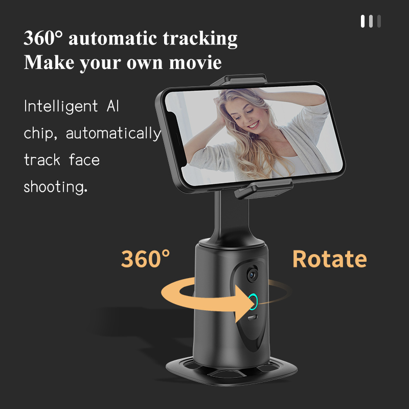 New Trending Smartphone Follow-up Gimbal Stabilizer 360 Rotation for Phone Holder Anti-Shake Foldable Stabilizer for Video Vlog
