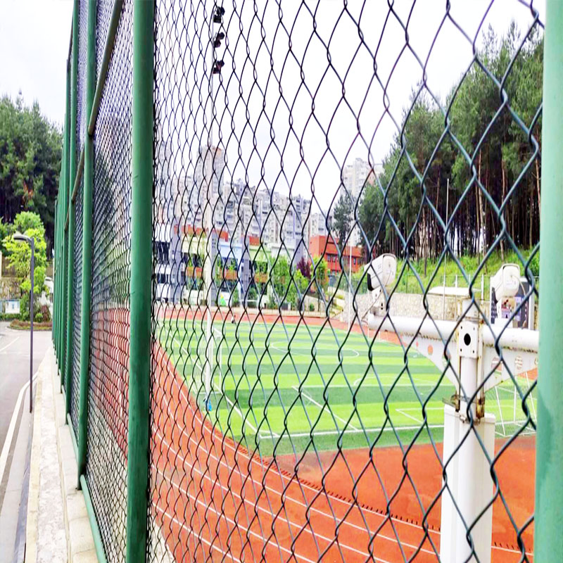 PVC Coated Stadium Fence Playground Chain Link Fence