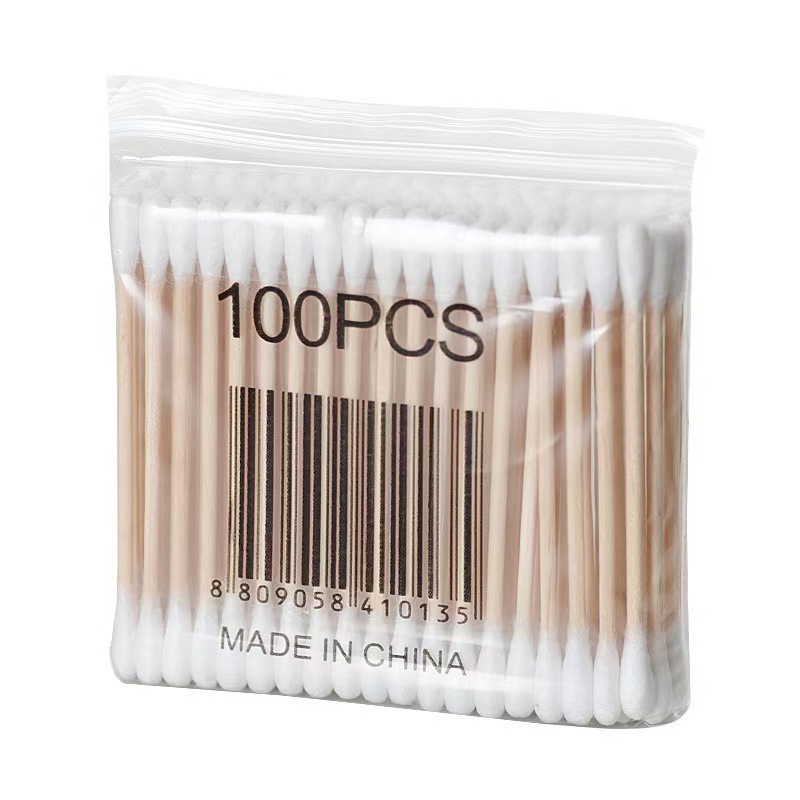 Wholesale 100-Count Pack Home Cotton Buds - Soft Bag, Hygienic & Convenient
