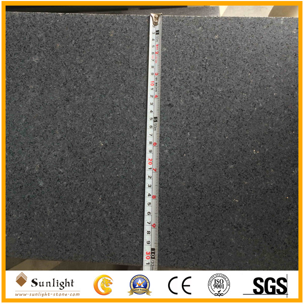 Deep Honed/Matt G654 Dark Grey Granite Stairs with Polished and Bevel Edge