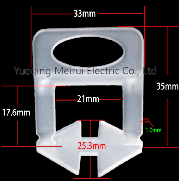 Economical Tile Clips1.0mm Solid Base Tile Leveler Tile Leveling System Wholesale
