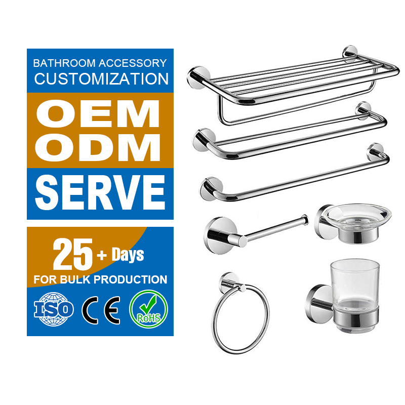 Custom Precision Stainless Steel 304 Bathroom Fittings/Towel Rack/Paper Holder for Bathroom Accessories
