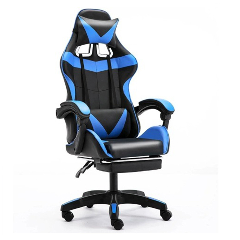 Good Quality New Luxury Reclining Racing Game Swivel Gaming Chair with Footrest Wheels