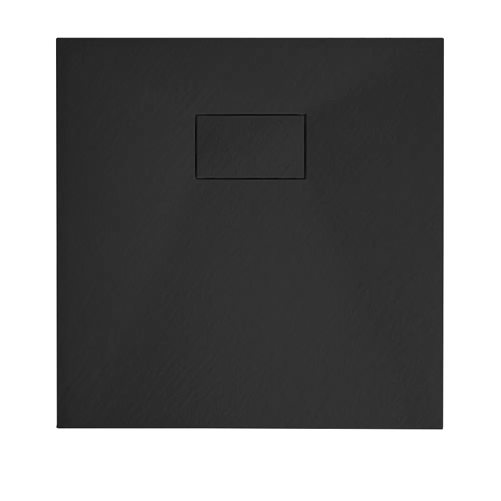 Customized Bathroom Quick Installation Matt Black Square Walk in Shower Base for Shower Enclosure