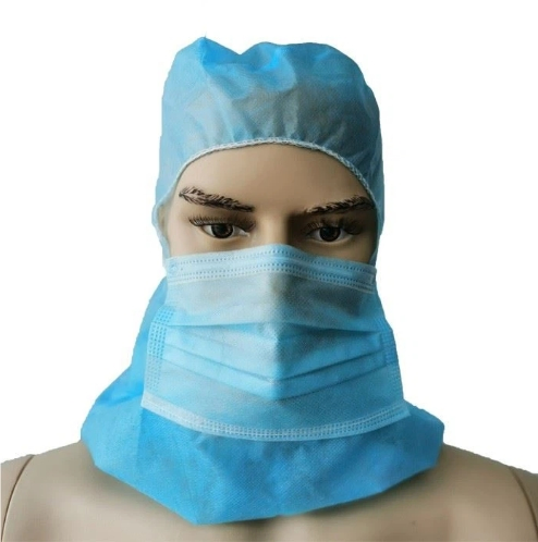 Disposable Non Woven Astronaut Cap Head and Mouth Cover with Universal Size