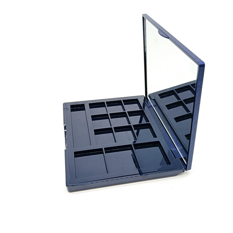 Y104-5 Unique Shape 6 Color Plastic Eyeshadow Palette Blush Palette Compact Box Cosmetic Packaging