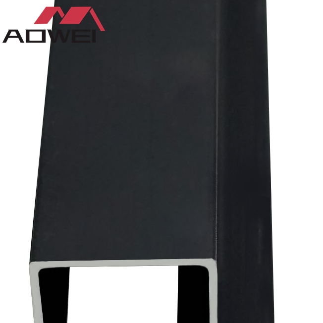 Premium Black Metal Accessories for WPC Flat Panel Edging Solutions