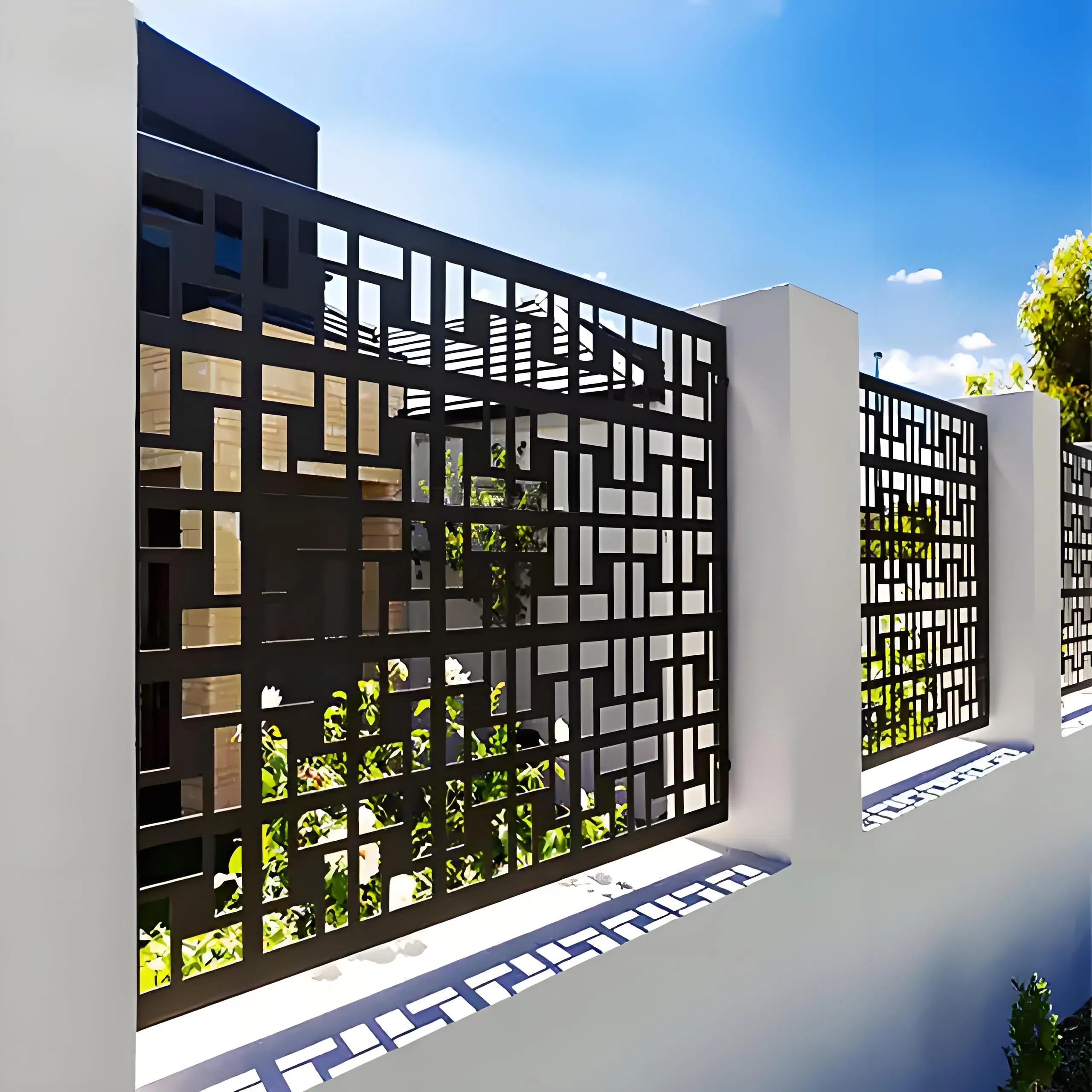 Stylish Aluminum Carved Screens Fence Panel for Modern Building Decoration