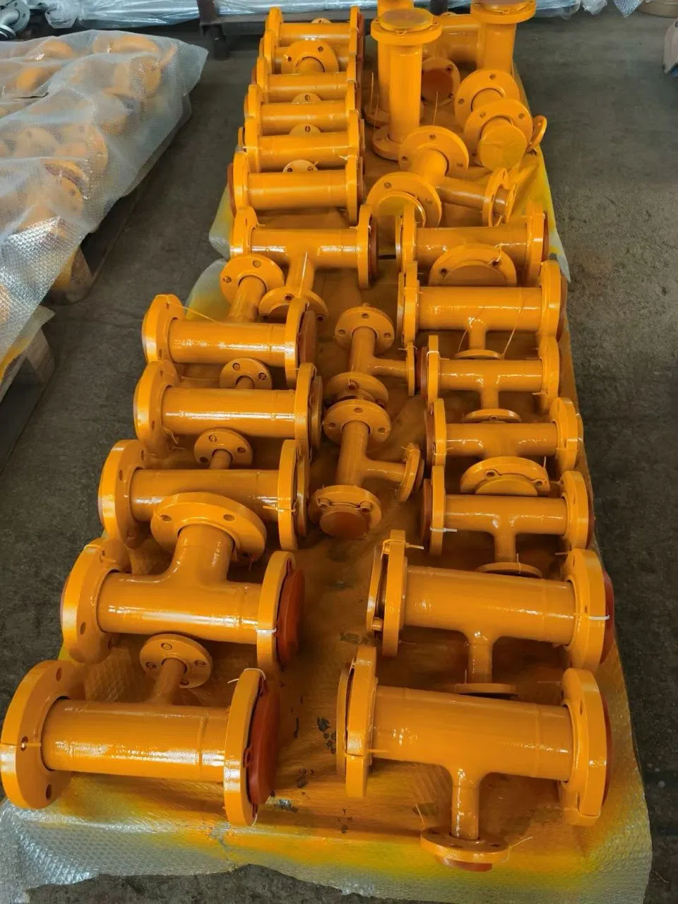Factory Sale PTFE Lined Pipe and Fittings-Reducing Tee DN80*DN50