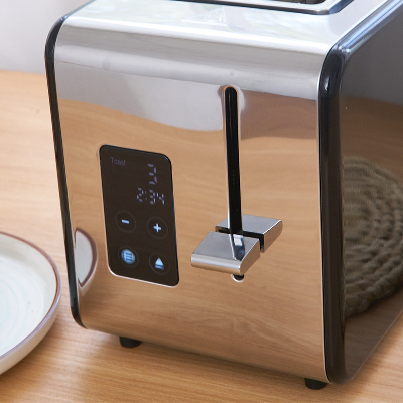Retro Fully Automatic Household Touch Screen Stainless Steel Breakfast Toaster