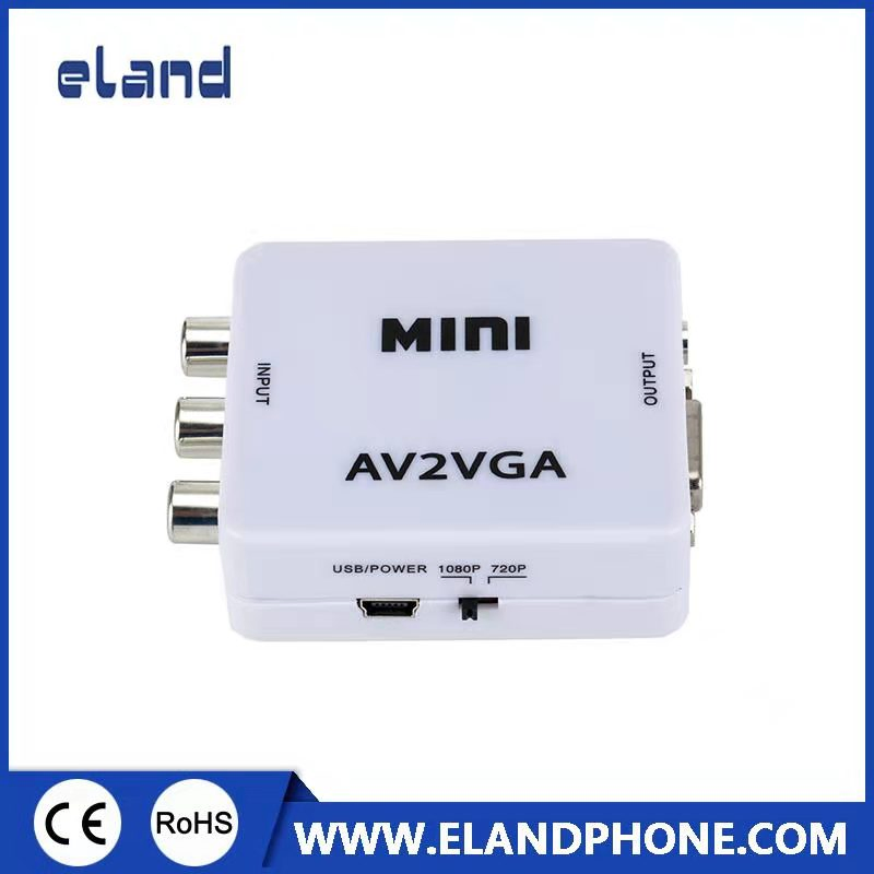 Mini RCA to VGA Converter, AV to VGA