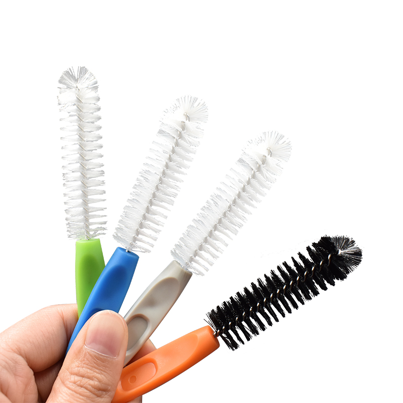 Щётка для менструальной чаши с бамбуковой щетиной и деревянной ручкой