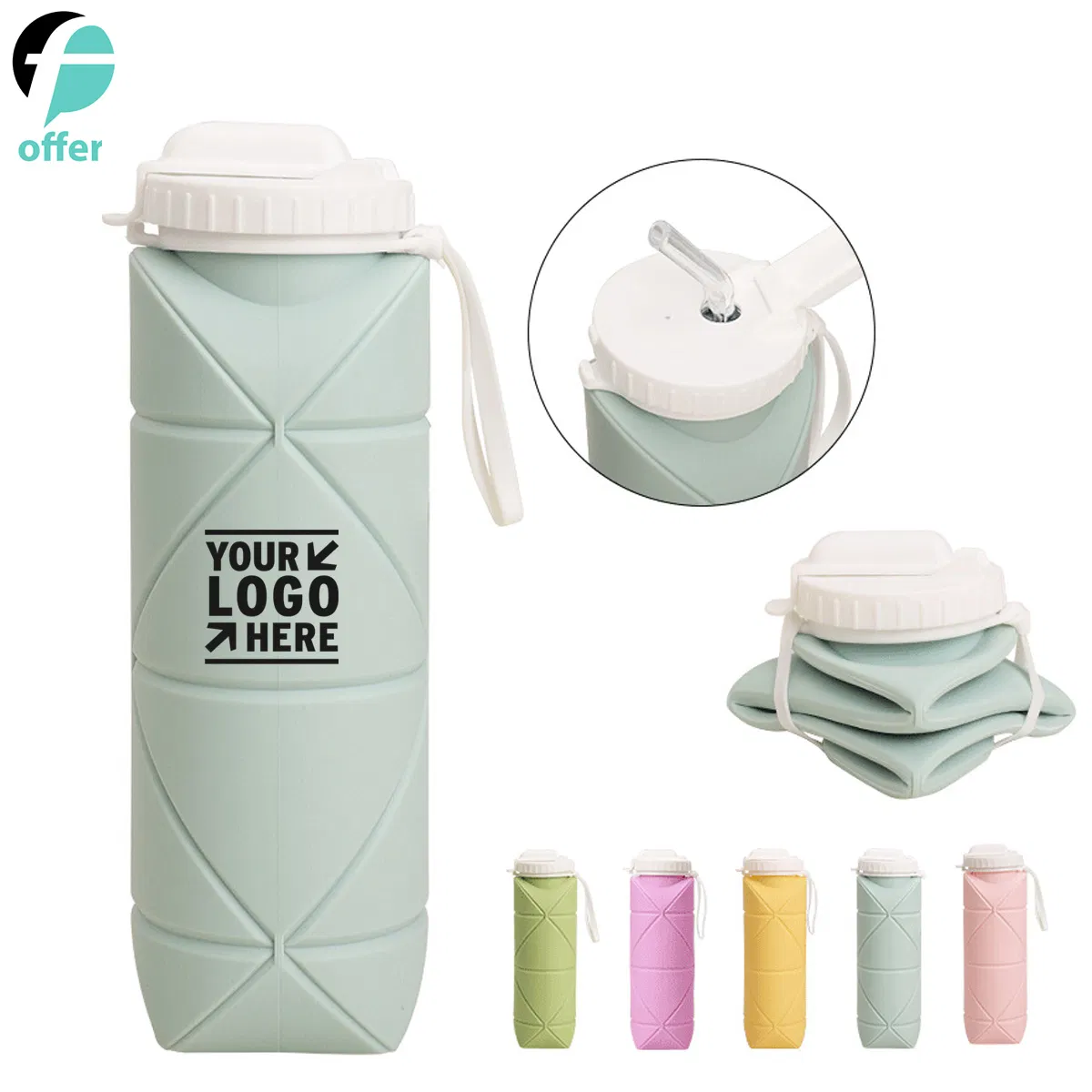 Silicone Foldable Bottles 600ml