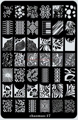 Custom Rich Patterns Etching Metal Nail Art Stamping Plate