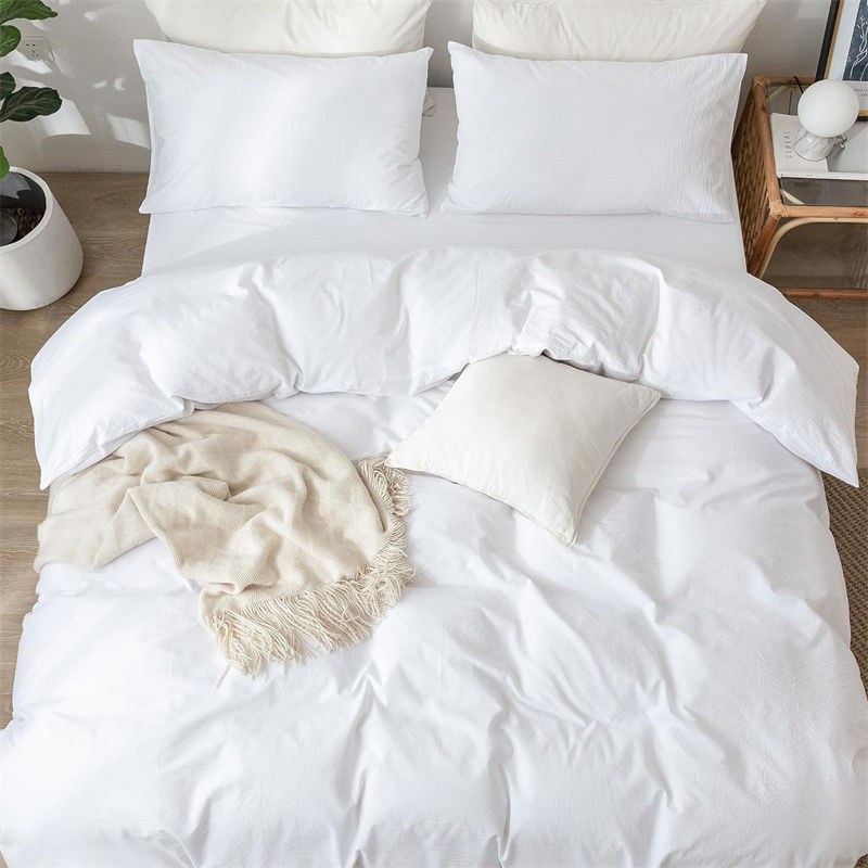 Sale Cheap Emergency Survival 100% Washed Cotton Duvet Cover Set Easy Care Medical Care Dorm Room Bedding Sets Soft Comfortable Hypoallergenic
