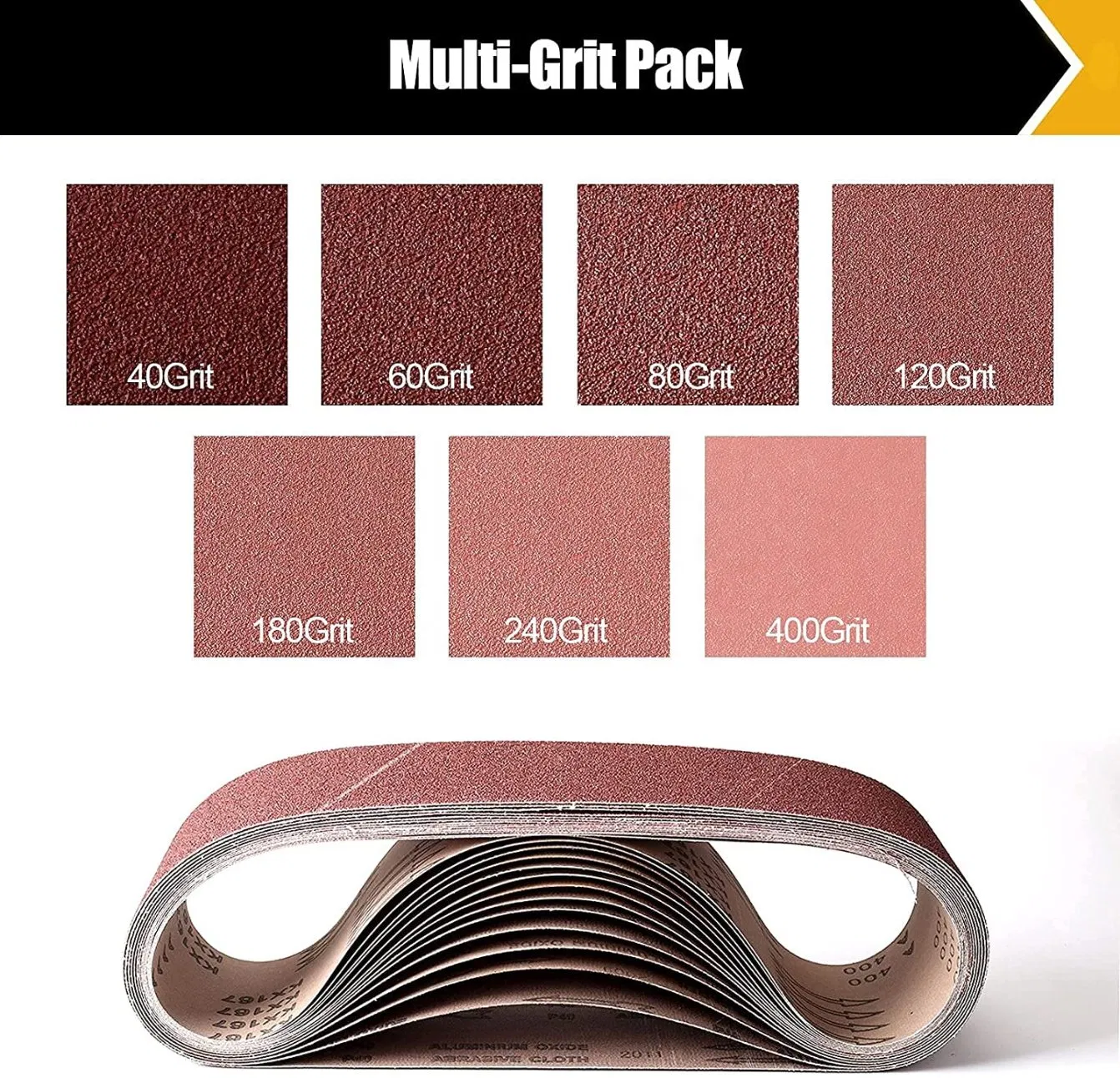 Sanding Belts 75X457mm Aluminum Oxide Sanding Belt Abrasive Belt for Sander